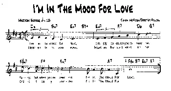 I'M IN THE MOOD FOR LOVE(降B爵士乐谱)