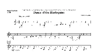 Dance of Harlequins(低音黑管分谱)