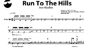 Run To The Hills(鼓谱)