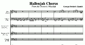 哈利路亚总谱1-10(Halleujah Chorus) cerge-Frederic Handel