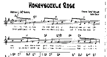 HONEYSUCKLE ROSE(降B爵士乐谱)