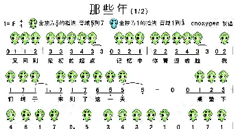 那些年(电影《那些年我们一起追的女孩》插曲  六孔陶笛谱)