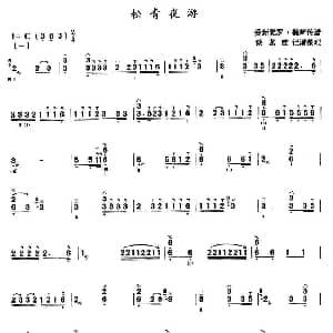 松青夜游 三弦