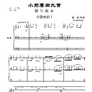 小前奏曲九首 _歌曲简谱_词曲: 袁朝作曲