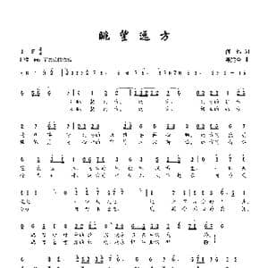 眺望远方_歌曲简谱_词曲:何也 陈建全