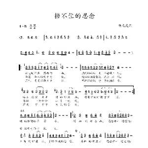 挡不住的思念_歌谱投稿