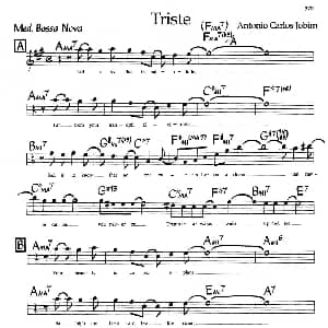 Triste 钢琴谱