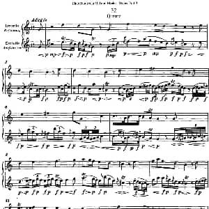 长笛曲谱 | 斯勒新老风格长笛练习重奏曲 第三部分 NO.32 Siegfried Thiele S. 斯勒