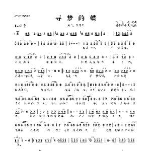 寻梦的蝶_歌曲简谱_词曲:钱志忠 钱志忠