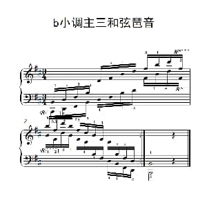 第七集22.b小调主三和弦琶音 钢琴谱
