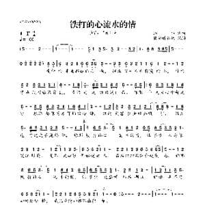铁打的心流水的情_歌曲简谱