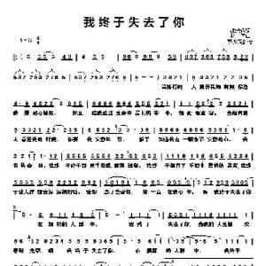 我终于失去了你_歌谱投稿_词曲:沈光远 赵传