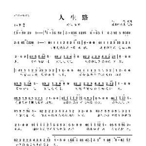 人生路_歌曲简谱_词曲:祁隆 祁隆