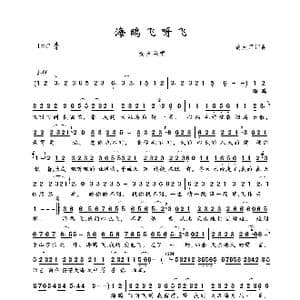 海鸥飞呀飞_歌曲简谱_词曲:黄大军 黄大军