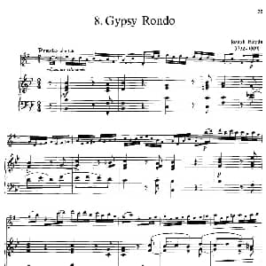 萨克斯谱 | 15首古典萨克斯独奏曲 8 Gypsy Rondo 中音萨克斯 钢琴伴奏