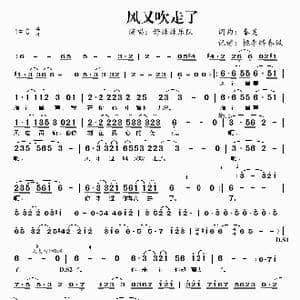 风又吹走了_歌曲简谱_词曲:秦昊 秦昊