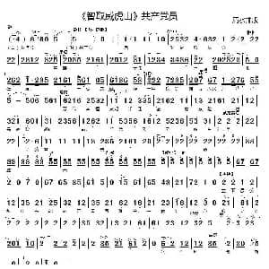 京剧谱 | 共产党员 智取威虎山 选段