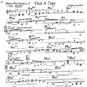 Out A Day 钢琴谱