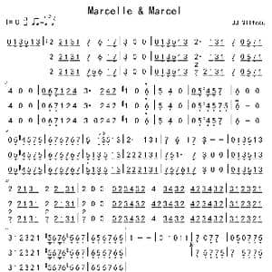 Marcelle & Marcel C 调_歌谱投稿