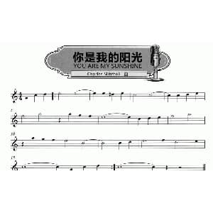 萨克斯谱 | 你是我的阳光 you are my sunshine charles mitchell