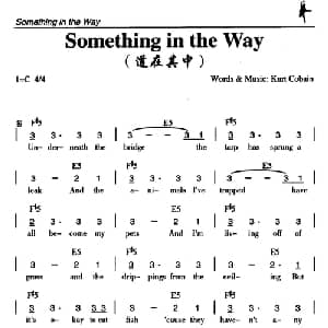 Something in the Way_外国歌谱