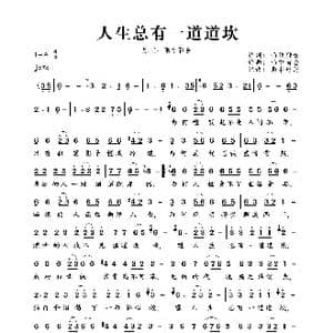 人生总有一道道坎_歌曲简谱_词曲:雨袂独舞 雨中百合