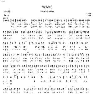 日 WAVE_歌曲简谱_词曲:niki niki