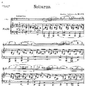 长笛曲谱 | Notturno Op.55 No.3 长笛 钢琴伴奏 丹麦 安德森