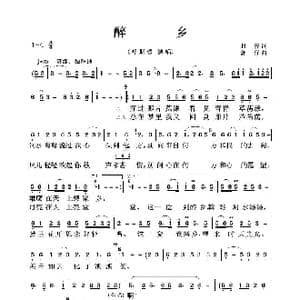 醉乡_歌曲简谱_词曲:照,夜 郭 仔