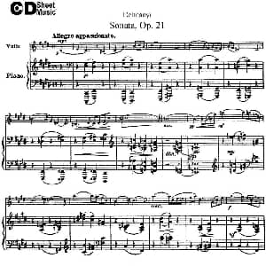 小提琴谱 | Dohnanyi Sonata Op.21 小提琴 钢琴伴奏