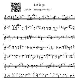 Let It Go小提琴谱|冰雪奇缘小提琴谱_歌曲简谱_词曲:冰雪奇缘 冰雪奇缘
