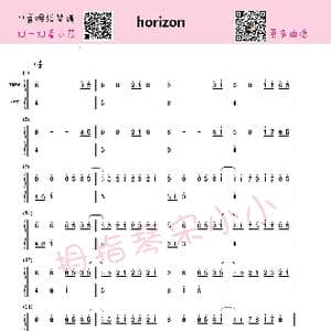 horizon 拇指琴简谱_歌谱投稿_词曲: Hyde