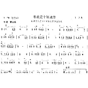 二胡谱 | 东北是个好地方 电视片 东北风 主题曲