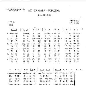 萨玛拉小城Ах Самара городок _歌谱投稿_词曲: 俄罗斯民歌