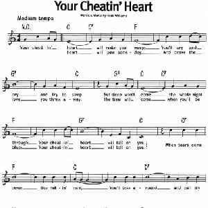 蓝调音乐:Your Cheatin' Heart_外国歌谱