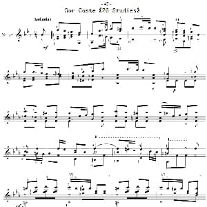 Sor Coste 26 Studies 吉他谱