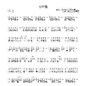 小白兔_歌曲简谱_词曲:苏禾在/黄文文/赫星辰 黄文文/赫星辰