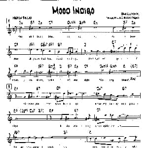 MOOD INDIGO 降B爵士乐谱