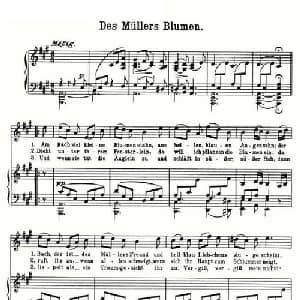 Des Mullers blumen_外国歌谱