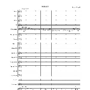 来自皇室的舞蹈 管弦乐套曲 4.WALTZ 华尔兹 总谱 尤金 马加利夫