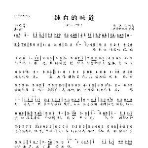 纯白的味道_歌曲简谱_词曲:赵瑀晗 赵瑀晗