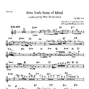 萨克斯谱 | New York Stateof Mind 次中音萨克斯