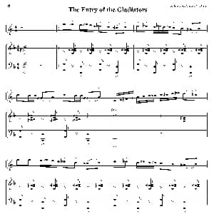 The Entry of the Gladiators 小号 钢琴伴奏