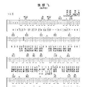我想飞 吉他谱 小丫 弦音