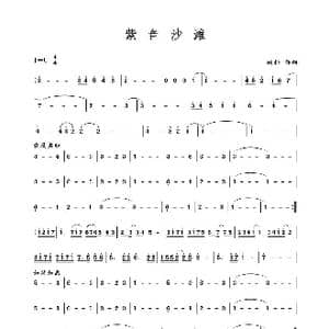 紫色沙滩_歌谱投稿_词曲:臧科 臧科