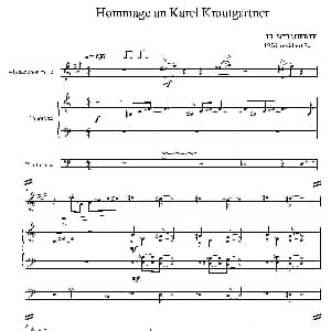 ommage an KarHel Krautgartner 三重奏总谱