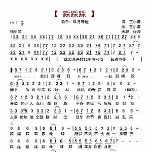 踩踩踩_歌曲简谱_词曲:王小海 王小海