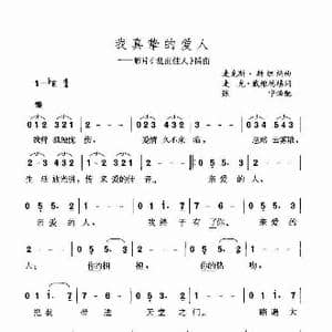 我真挚的爱人_歌谱投稿