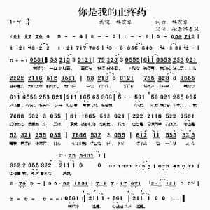 你是我的止疼药_歌谱投稿_词曲:楼宏章 楼宏章