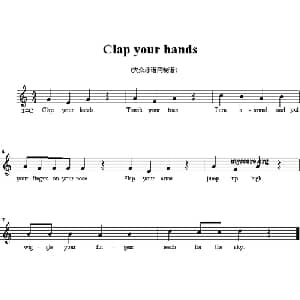 Clap your hands_外国歌谱